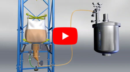 Jumbo bag transfer system